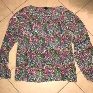 100% silk tolani blouse